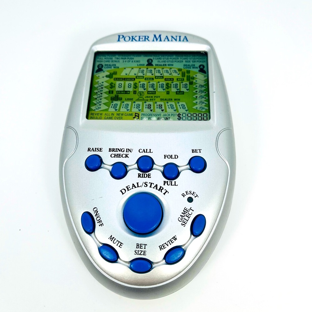 Poker Mania 6-in-1 Card Travel Handheld Game Sakar International
